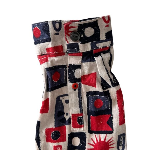 Women's PFG Columbia Linen Cotton Button-Up Long Sleeve Small Nautical A… - Picture 12 of 14